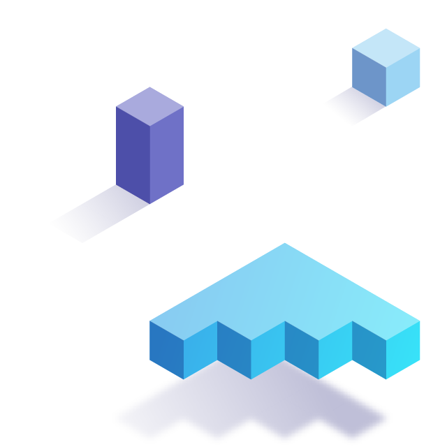 Isometric abstract cubes
