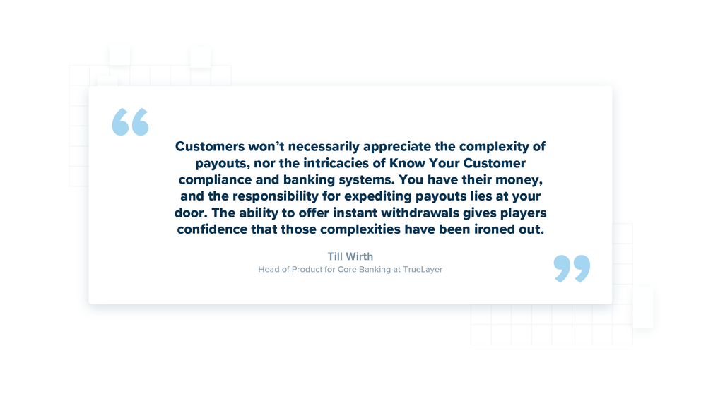 Till Wirth quote about iGaming payouts